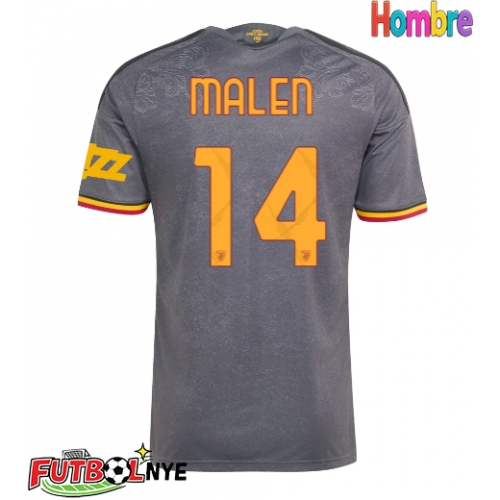 Camiseta AS Roma Donyell Malen #14 Tercera Equipación 2026-27 manga corta